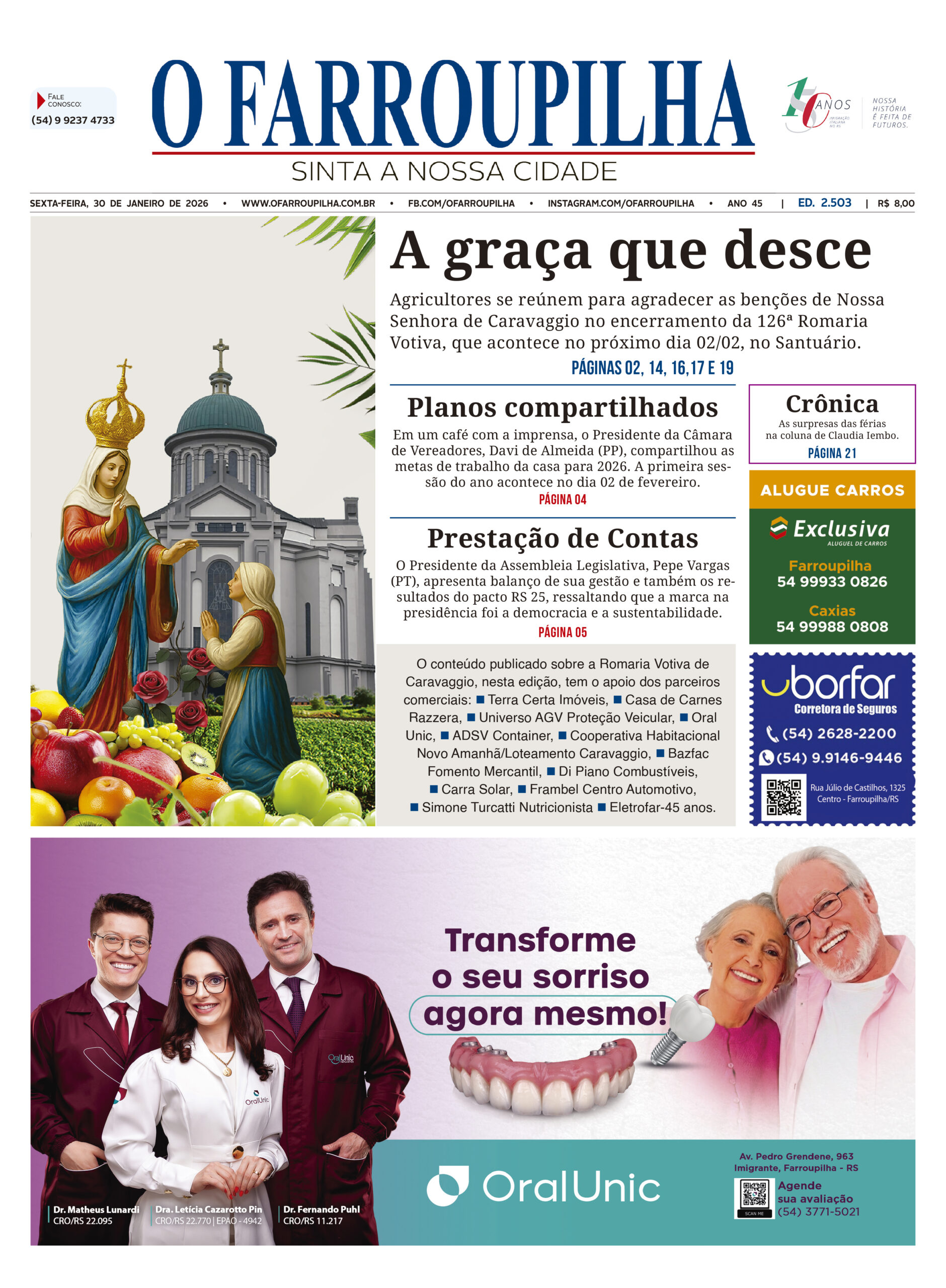 O FARROUPILHA EDIÇÃO IMPRESSA 30–01–2026