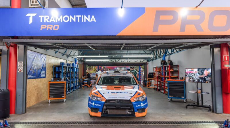 A Tramontina PRO apresentou a nova identidade visual na inauguração do Autódromo FuelTech Velopark. Foto: Tramontina/Divulgação