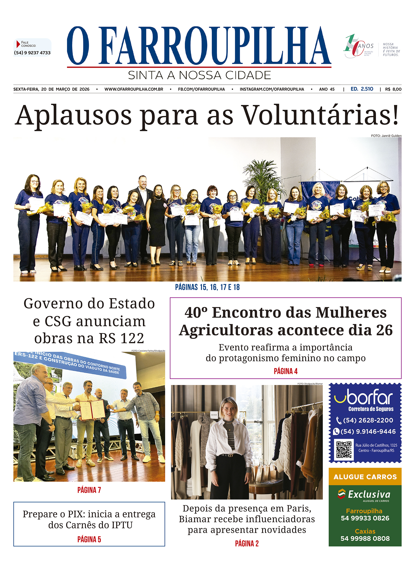 O FARROUPILHA EDIÇÃO IMPRESSA 20–03–2026