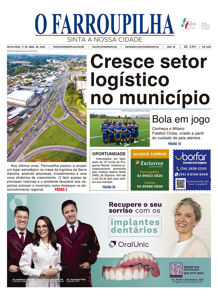 O FARROUPILHA EDIÇÃO IMPRESSA 17–04–2026