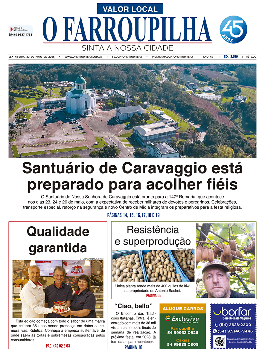O FARROUPILHA EDIÇÃO IMPRESSA 22–05–2026