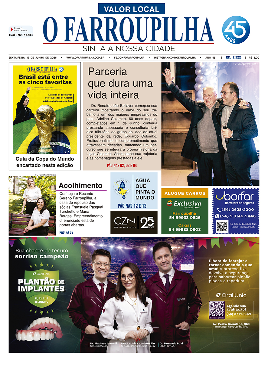 O FARROUPILHA EDIÇÃO IMPRESSA 12–06–2026
