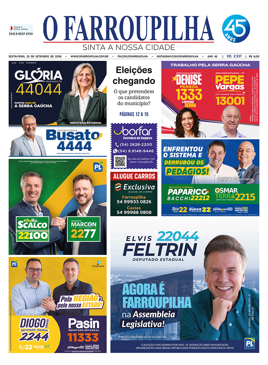 O FARROUPILHA EDIÇÃO IMPRESSA 25–09–2026