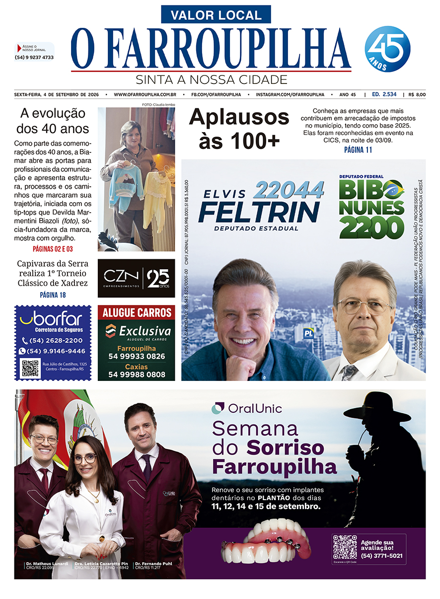O FARROUPILHA EDIÇÃO IMPRESSA 04–09–2026